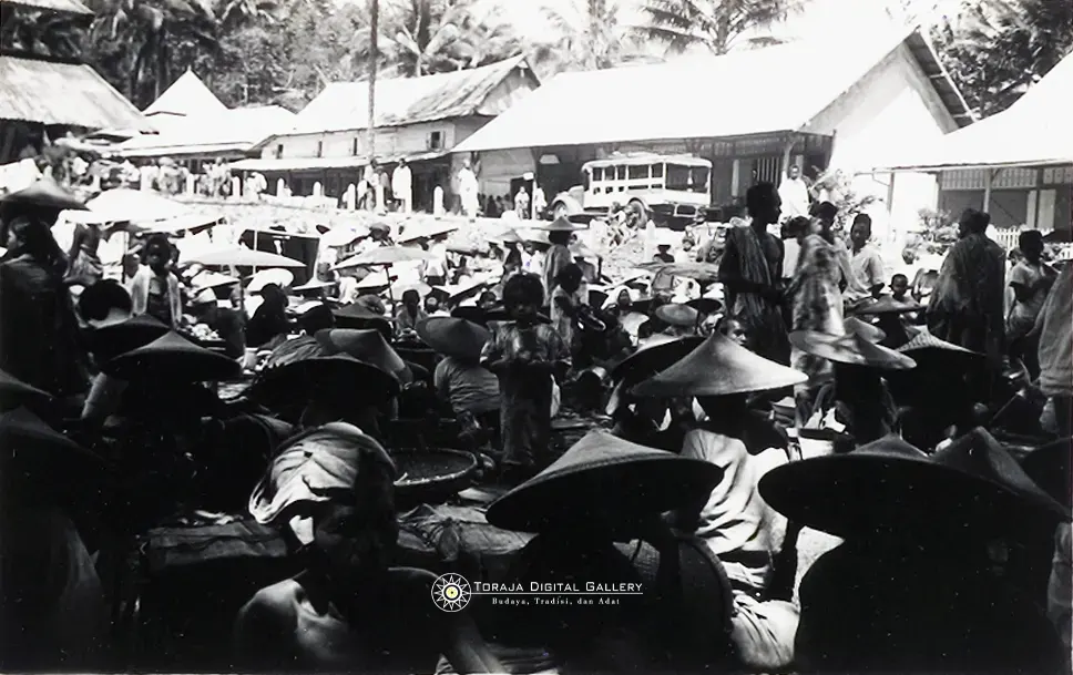 Potret pasar di Makale, Toraja - Dokumentasi budaya Toraja